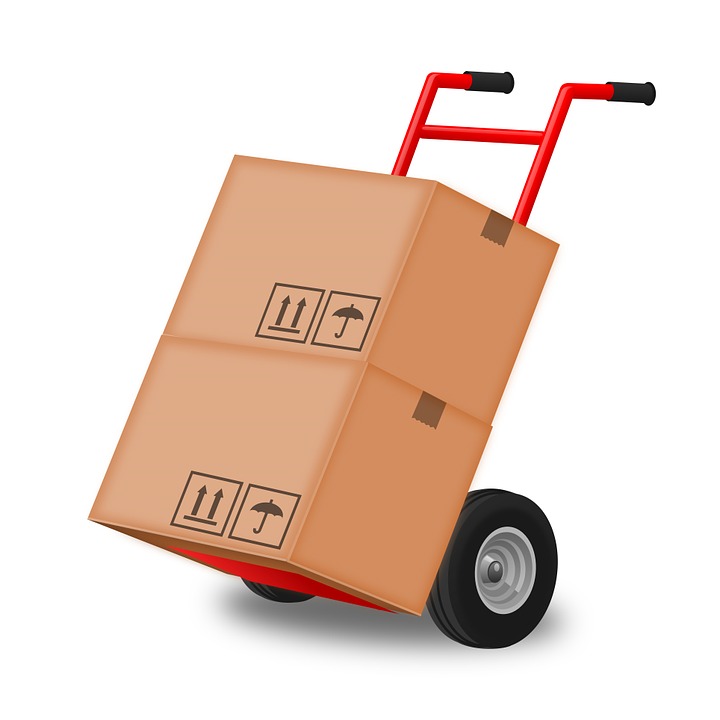 hand truck with box